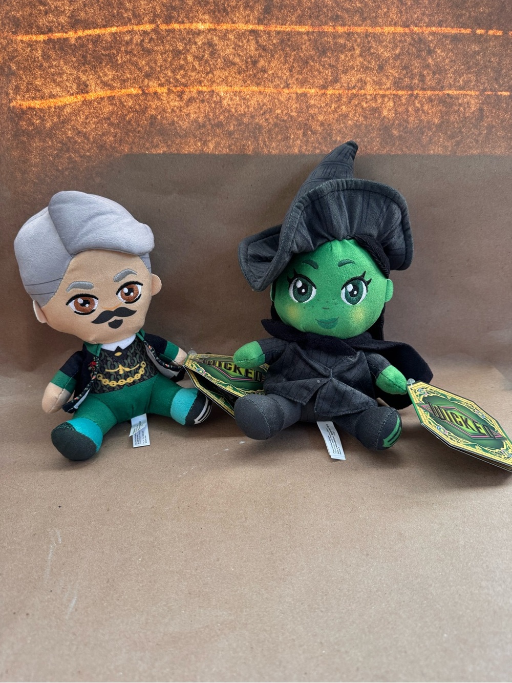 NWT Universal City Studios Wicked Elphaba and The Wizard 10” Plush